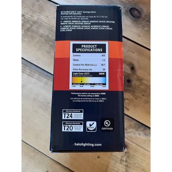 Halo Recessed Lighting. Adjustable. 5"/6" LED.Cooper lighting solutions.Open Box - Picture 3 of 4